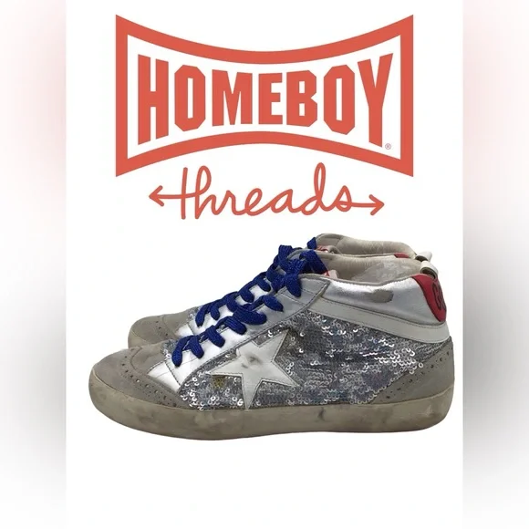 Golden Goose Deluxe Brand Silver Sneakers Women’s size EURO 37 US 5.5 - Picture 4 of 7